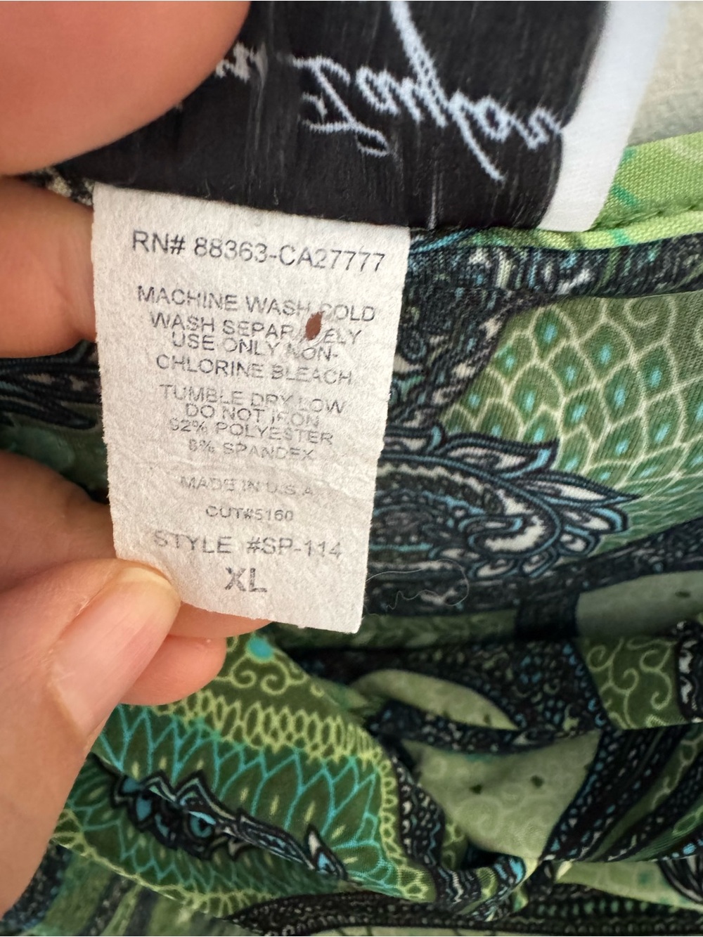 Jordan Taylor Dress Paisley with Teal Accents - Picture 5 of 5
